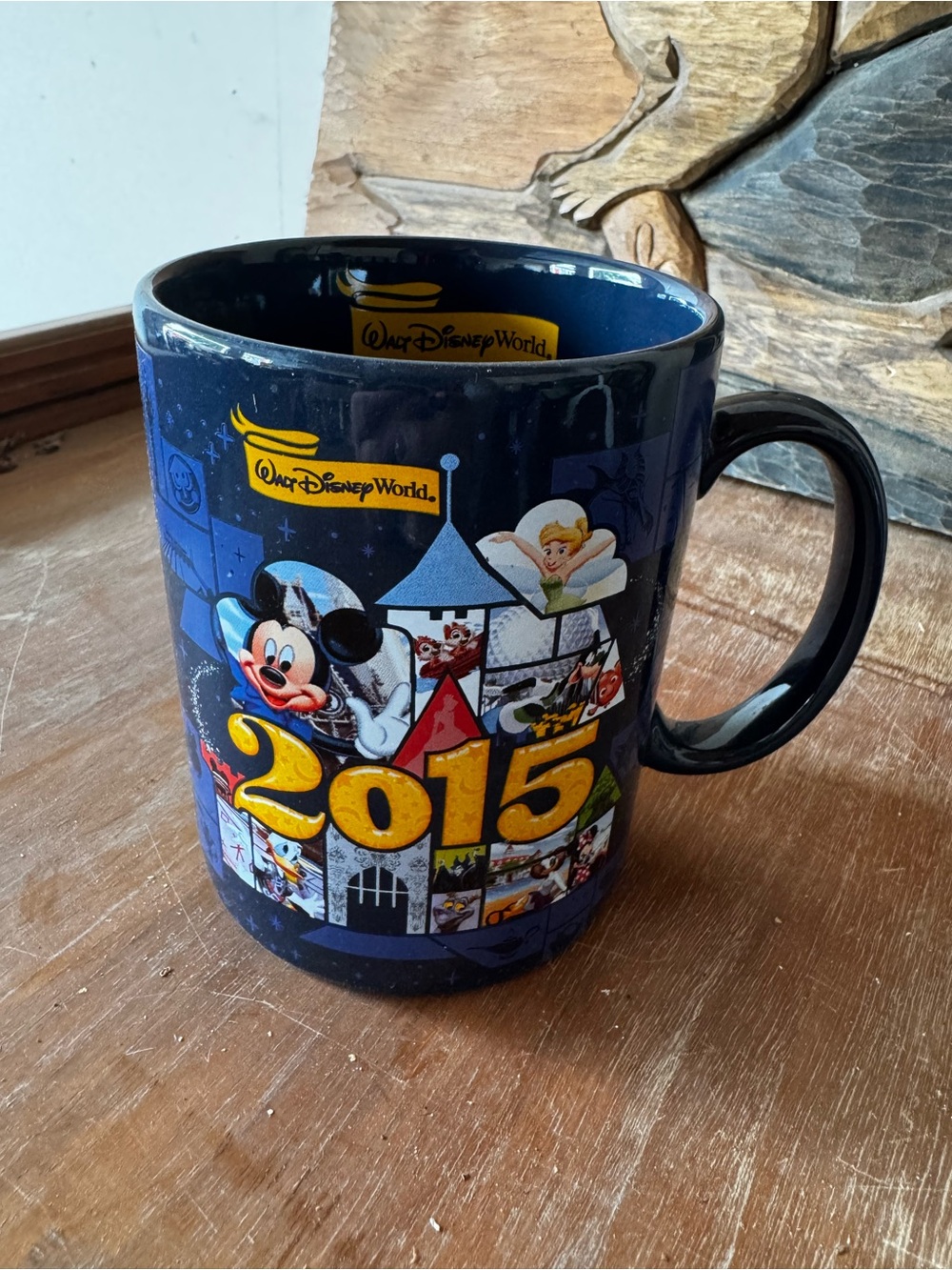 Disney Blue 2015 Walt Disney World Character Ceramic Mug